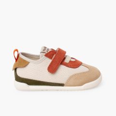 Barefoot trainers elastic laces and hook-and-loop combi