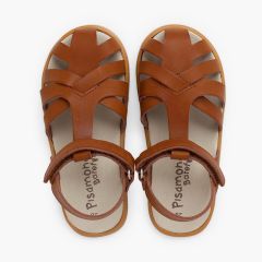 Barefoot closed sandals nappa leather Leather