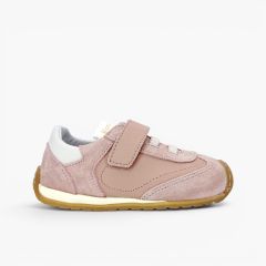 Blanditos trainers toothed sole elastics hook-and-loop strap Pink