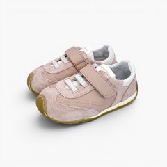 Blanditos trainers toothed sole elastics hook-and-loop strap Pink