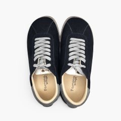 Barefoot suede-effect trainers contrast laces Navy Blue