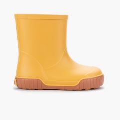 Barefoot wellies with caramel sole Yellow