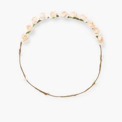 Flower Half Garland Off-White