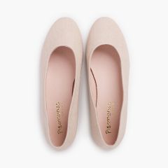 Party Linen Ballet Flats for Girls and Women Nude