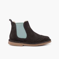 Side stretch chopped chelsea boot Grey