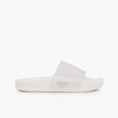 Pool sandals boys girls Beach Cristal White