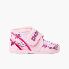  Sparkly slip-on slippers Pink