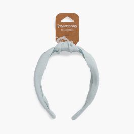 Bambula lines wide knot headband Mint Green