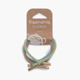 Plain hair elastic bands Blue/Beige/Green