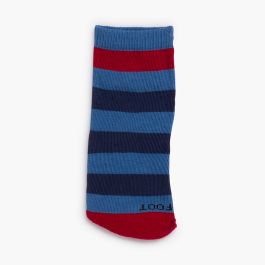 Striped barefoot socks Blue Klein