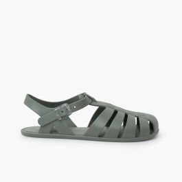Barefoot jelly sandals for kids and women Green
