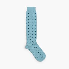 Condor polka dot high socks Sky Blue