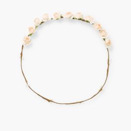 Flower Half Garland Off-White