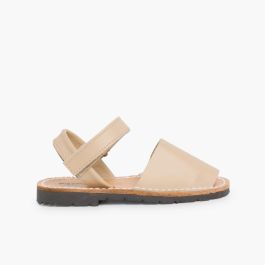 Kids Nappa Avarcas Menorcan Riptape Sandals Sand