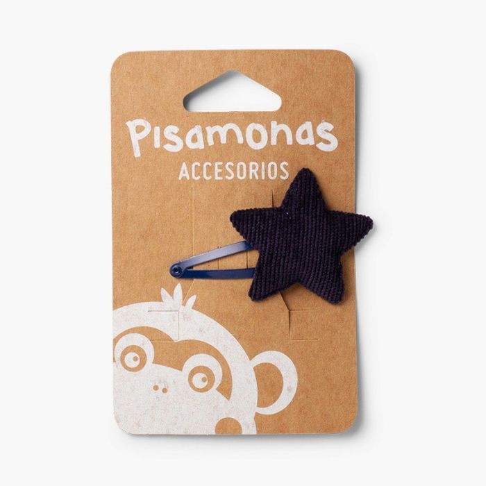 Corduroy Star Hair Clip