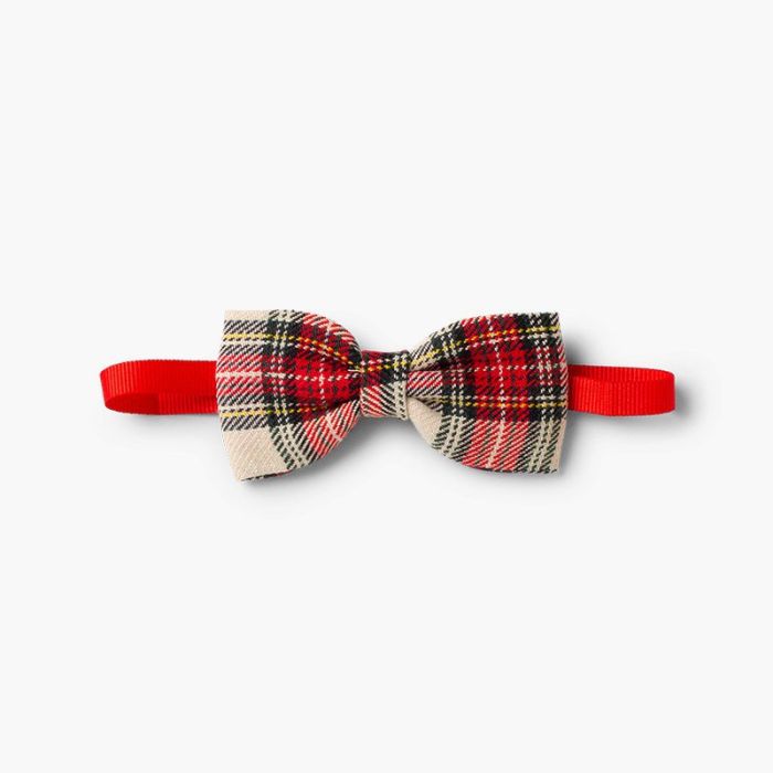 Boys' Scottish-patterned bow tie