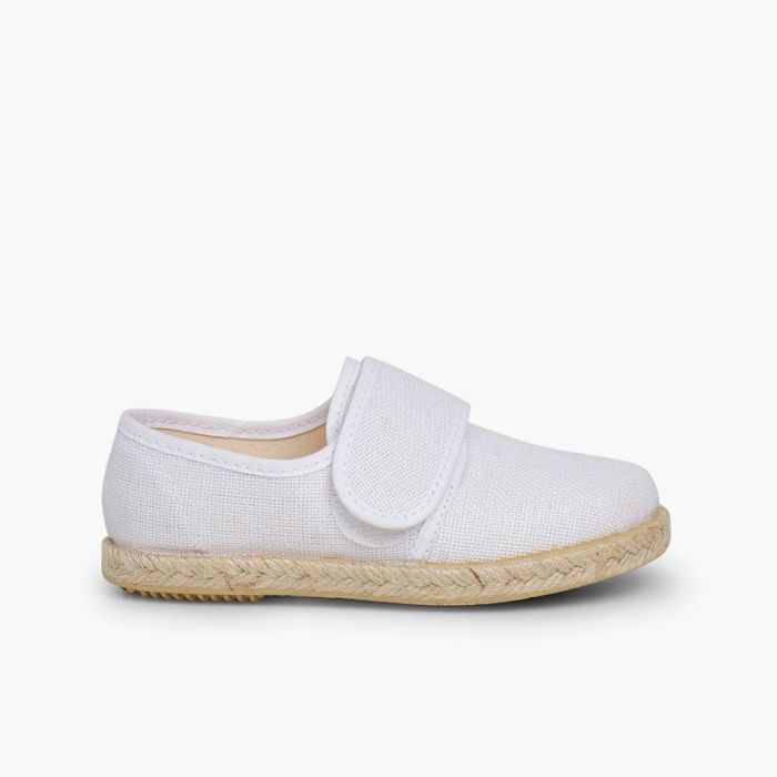 Linen and Jute Bluchers with loop fasteners