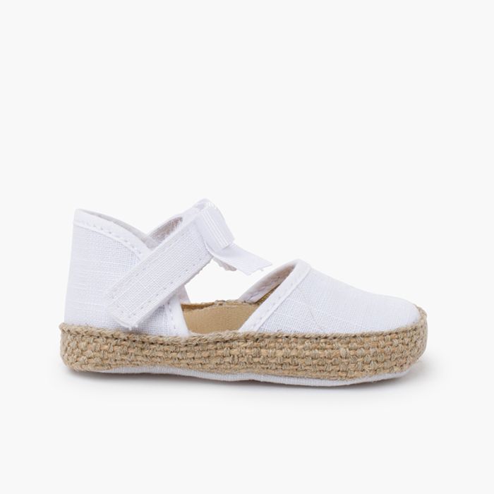 Baby Espadrilles with Bow and Butterfly Embellishment