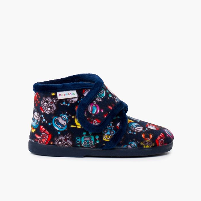 Kids Boot Slippers with Drawings