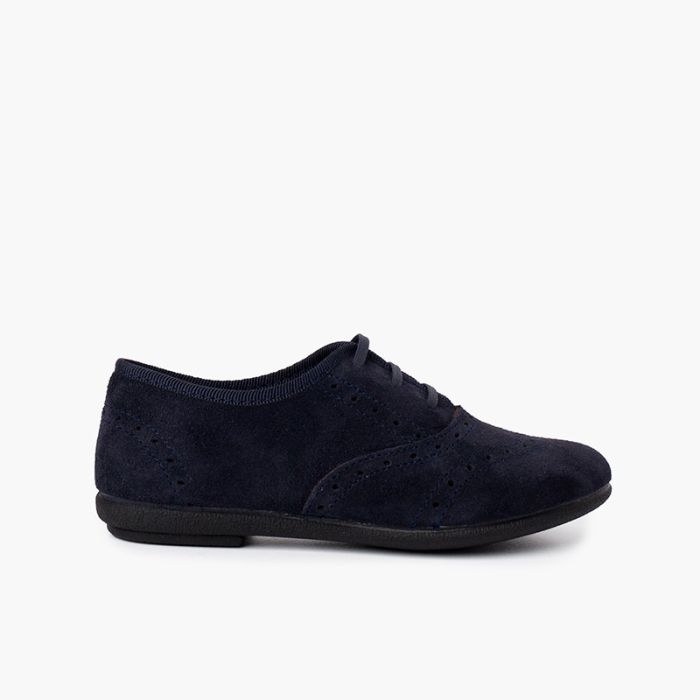  Blucher shoes girl and woman suede