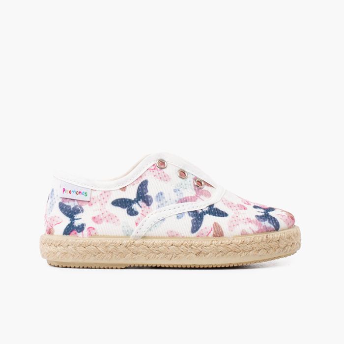 Butterflies Elastic Tongue Trainers without Laces