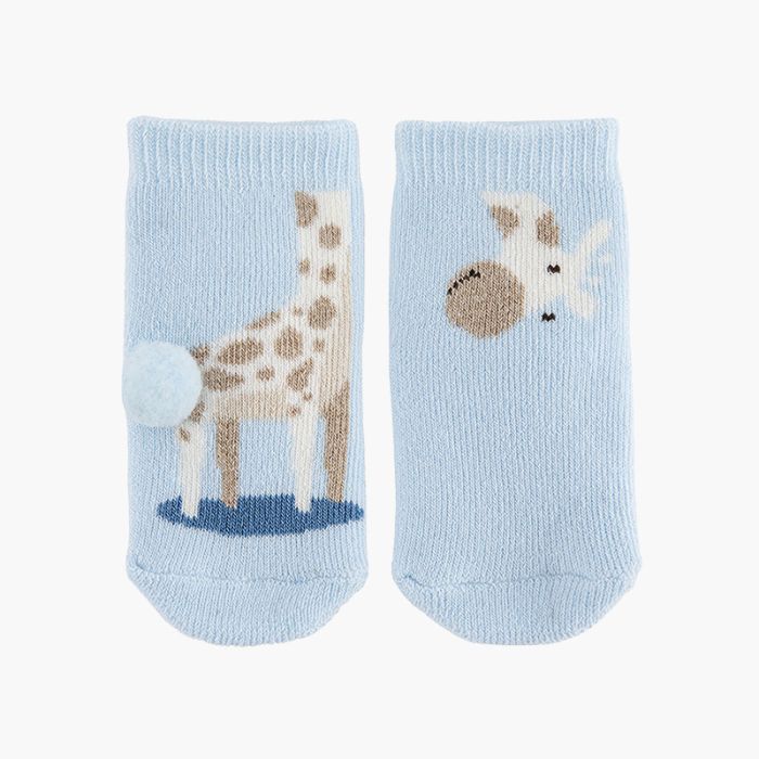 Giraffe terry socks non-slip