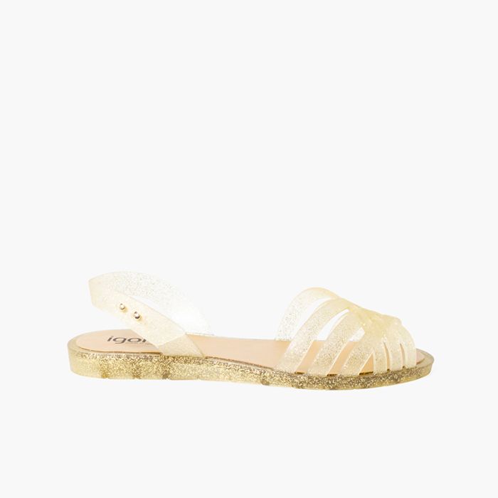Women's glitter jelly sandals