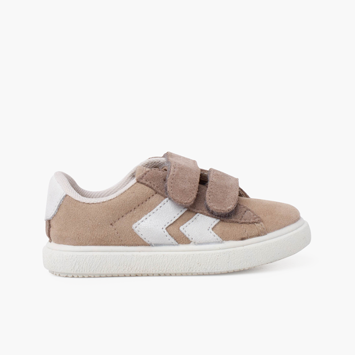 Side stripes Trainers with split suede fastening