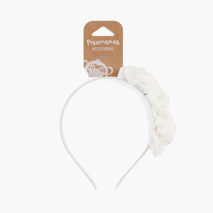 Burnt edges flower headband