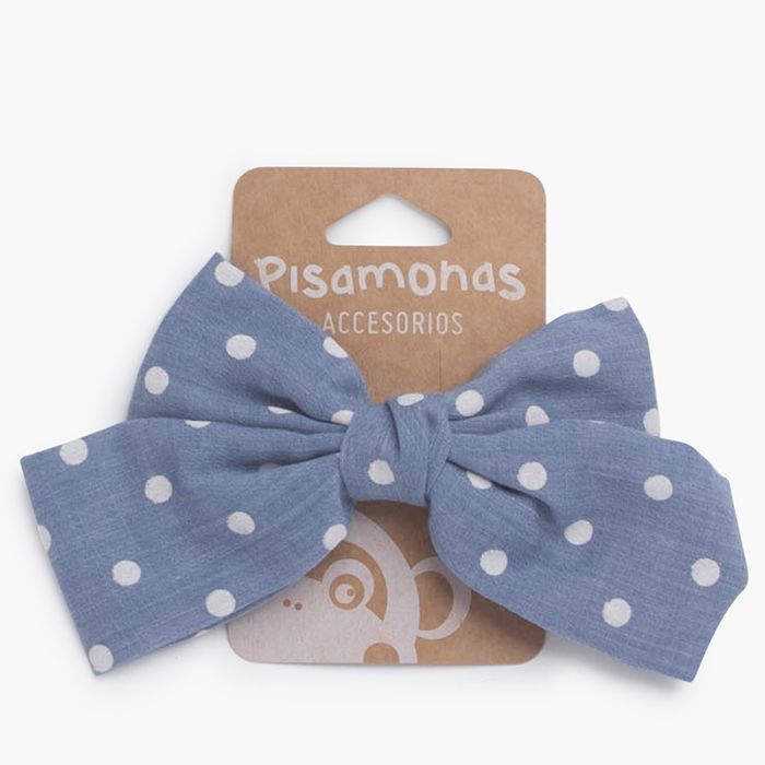 Polka dot duck bill clip