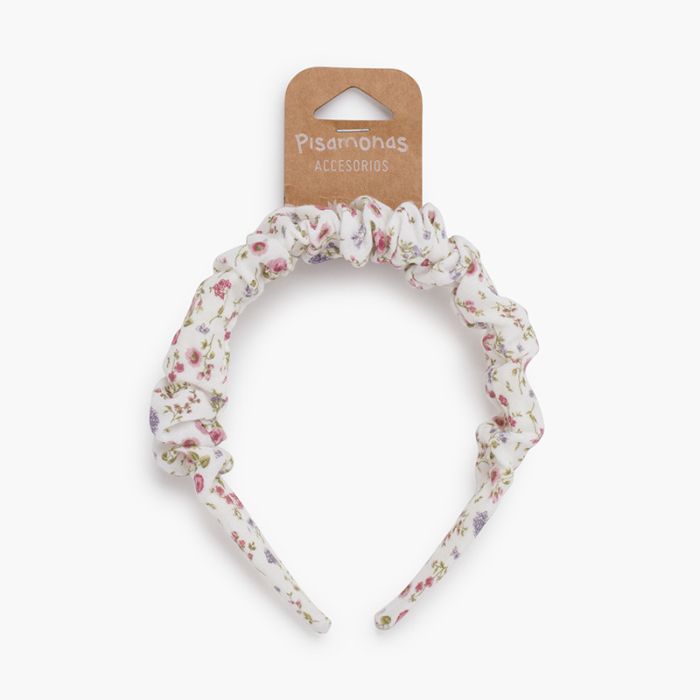 Gathered liberty flower print headband