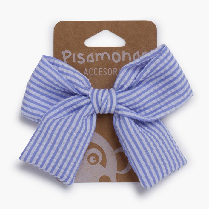 Sailor Stripe Hair Bow Duckbill Clip