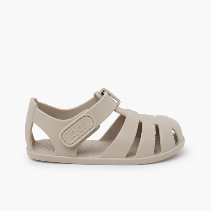 Thin sole Nemo jelly sandals hook-and-loop closure