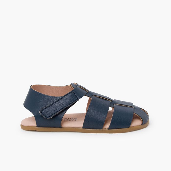 Barefoot sandals leather straps