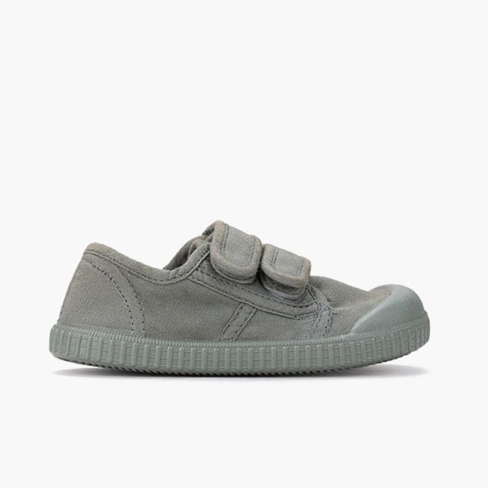 Barefoot canvas trainers matching sole