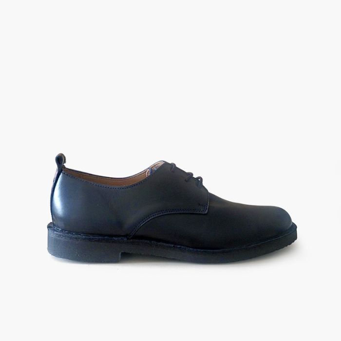 Boys' leather lace-up blucher shoes