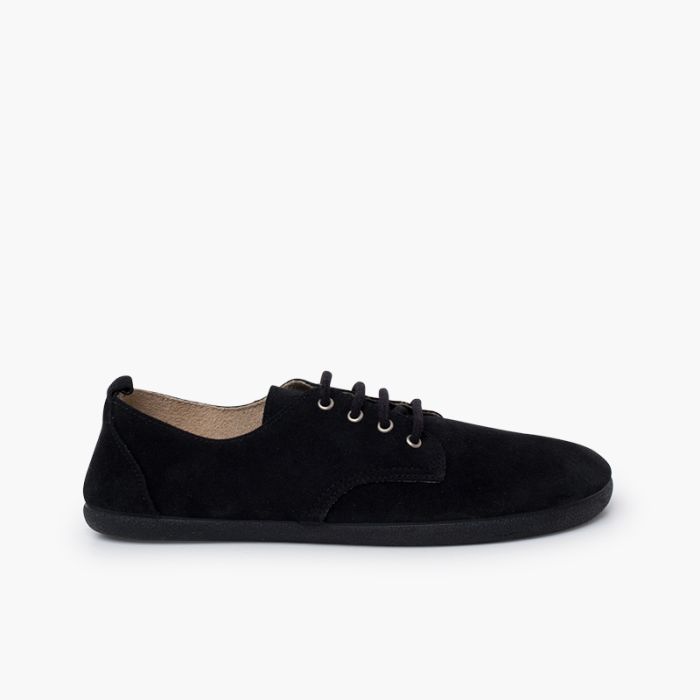 Barefoot suede lace-up blucher shoes