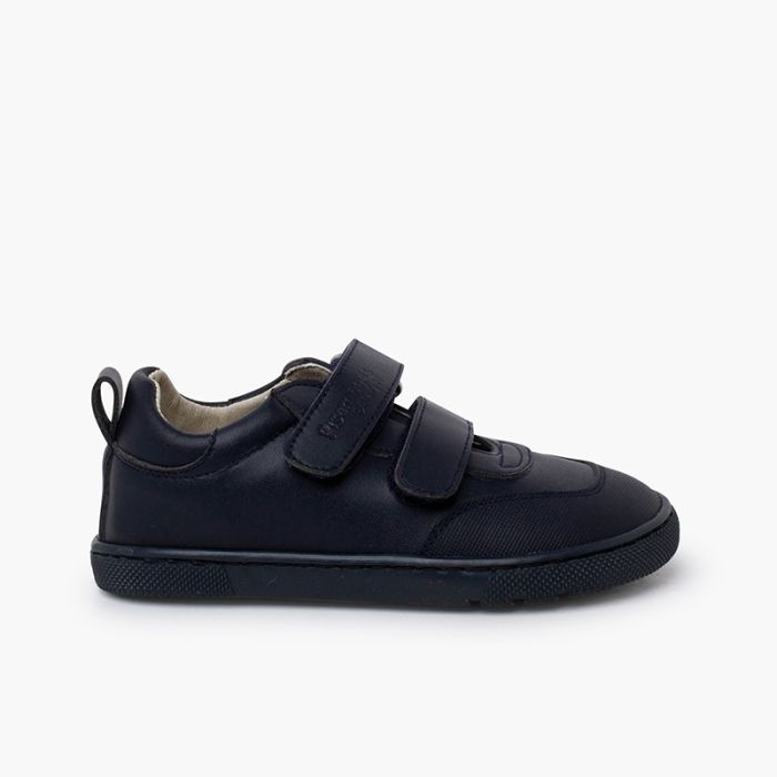 Barefoot School Trainers Reinforced Toe Double hook-and-loop Fastening