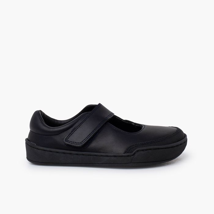 Barefoot leather school mary janes girls