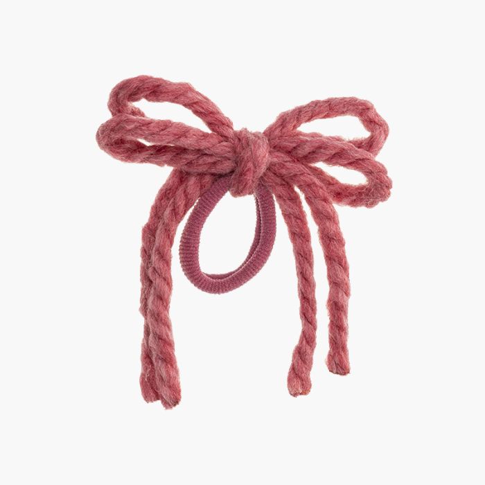 Girls' wool lace scrunchie