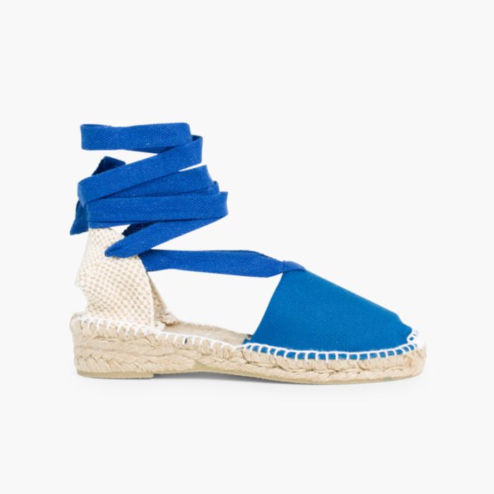 Plain Ankle-Tie Espadrilles