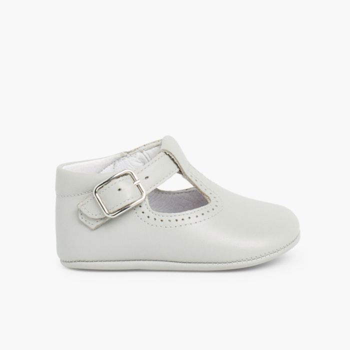 Soft Leather T-Bar Baby Shoes