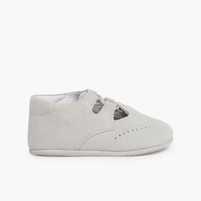 Suede Lace-Up Baby Oxfords 