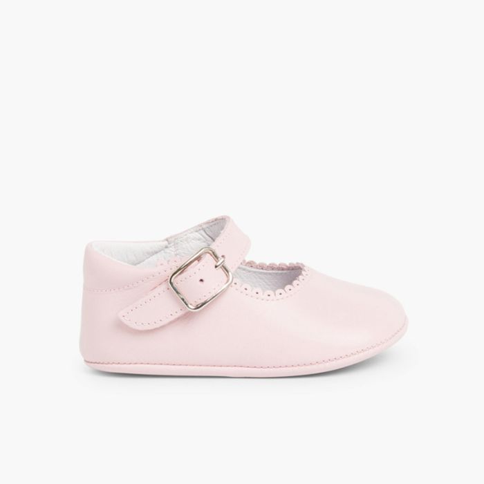 Soft Leather Buckle Up Baby Mary Janes 