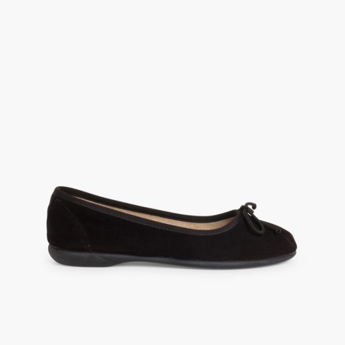 Suede Ballerina Pumps. Quality and cheap spanish shoes