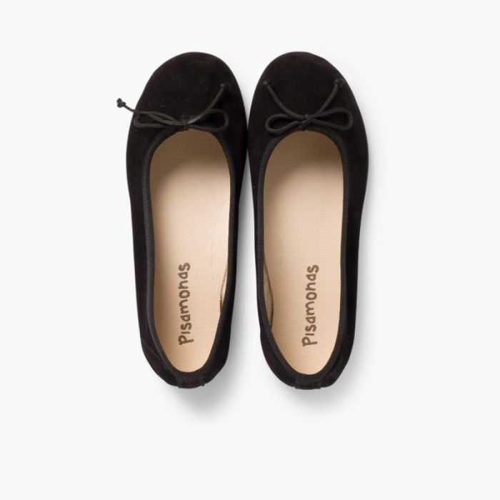 Suede ballerina pumps deals