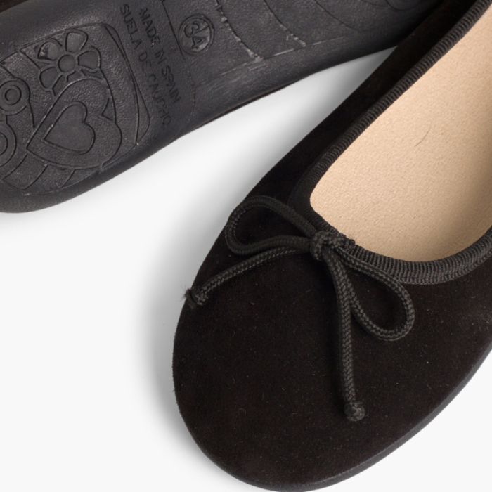 Suede Ballerina Pumps. Quality and cheap spanish shoes