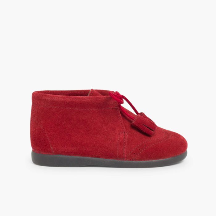 Suede Tassel Boots
