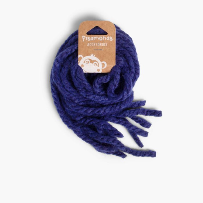 Hair strands for girls in monochrome wool
