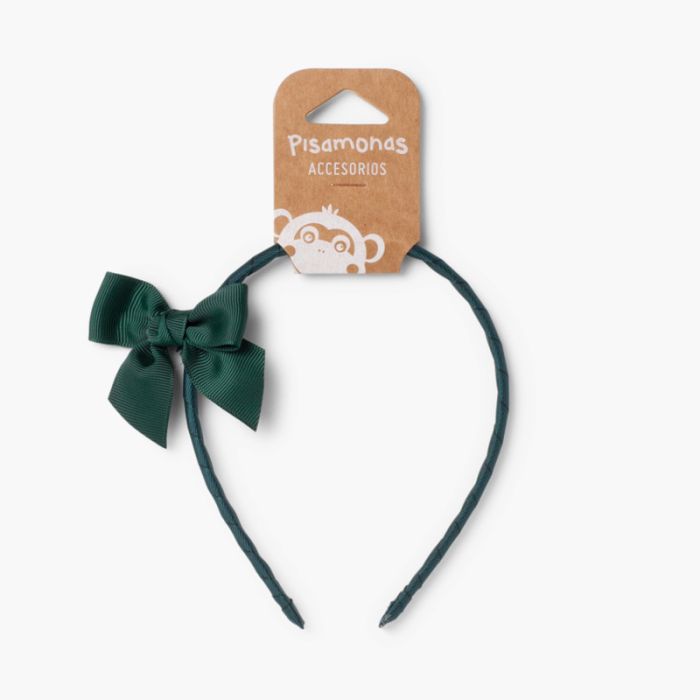 Narrow headband with bow
